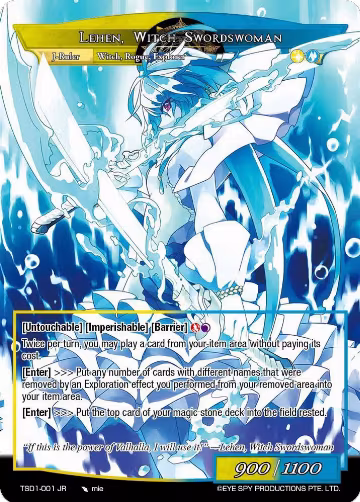 Lehen, Legendary Explorer // Lehen, Witch Swordswoman (TSD1-001 JR) — card price