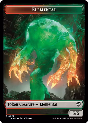 Elemental (0021) // Angel Double-Sided Token (21 // 3), Commander: Outlaws of Thunder Junction — Magic card price