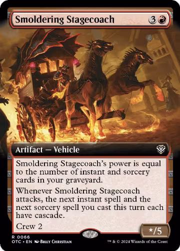 Smoldering Stagecoach (Extended Art) (66), Commander: Outlaws of Thunder Junction — Magic card price