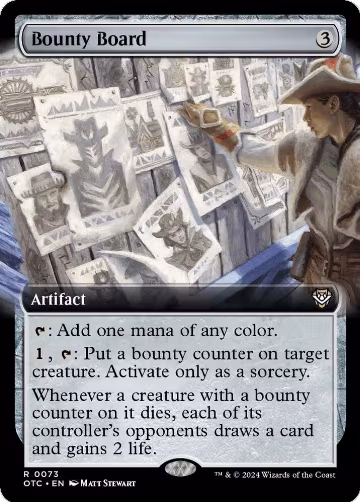 Bounty Board (Extended Art) (73), Commander: Outlaws of Thunder Junction — Magic card price