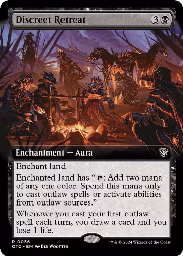 Discreet Retreat (Extended Art) (56), Commander: Outlaws of Thunder Junction — Magic card price