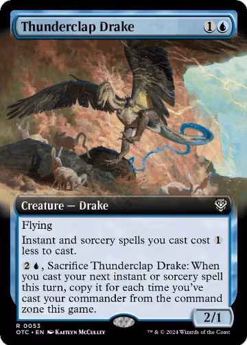 Thunderclap Drake (Extended Art) (53), Commander: Outlaws of Thunder Junction — Magic card price