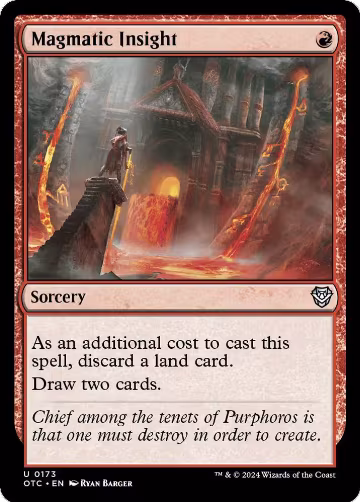 Magmatic Insight (173), Commander: Outlaws of Thunder Junction — Magic card price