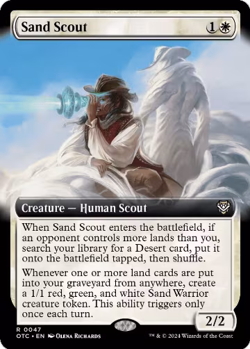 Sand Scout (Extended Art) (47), Commander: Outlaws of Thunder Junction — Magic card price