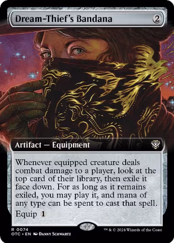 Dream-Thief's Bandana (Extended Art) (74), Commander: Outlaws of Thunder Junction — Magic card price