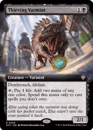 Thieving Varmint (Extended Art) (59), Commander: Outlaws of Thunder Junction — Magic card price