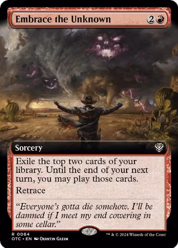 Embrace the Unknown (Extended Art) (64), Commander: Outlaws of Thunder Junction — Magic card price