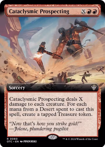 Cataclysmic Prospecting (Extended Art) (60), Commander: Outlaws of Thunder Junction — Magic card price