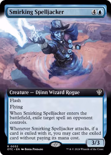 Smirking Spelljacker (Extended Art) (52), Commander: Outlaws of Thunder Junction — Magic card price