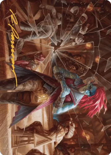 Obeka, Splitter of Seconds Art Card (Gold-Stamped Signature) (28), Art Series: Outlaws of Thunder Junction — Magic card price