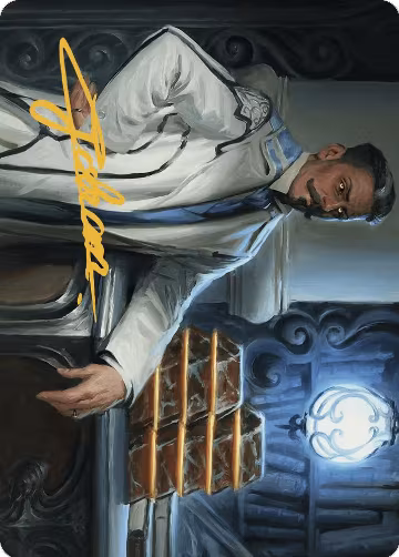 Baron Bertram Graywater Art Card (Gold-Stamped Signature) (19), Art Series: Outlaws of Thunder Junction — Magic card price