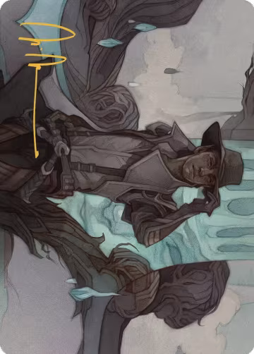 Kellan Joins Up Art Card (Gold-Stamped Signature) (23), Art Series: Outlaws of Thunder Junction — Magic card price