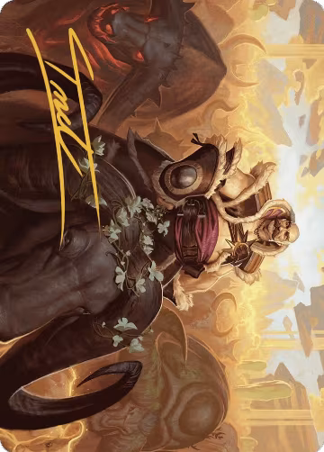 Bruse Tarl, Roving Rancher Art Card (Gold-Stamped Signature) (20), Art Series: Outlaws of Thunder Junction — Magic card price