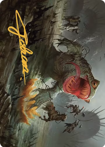The Gitrog, Ravenous Ride Art Card (Gold-Stamped Signature) (22), Art Series: Outlaws of Thunder Junction — Magic card price