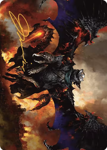 Akul the Unrepentant Art Card (Gold-Stamped Signature) (16), Art Series: Outlaws of Thunder Junction — Magic card price