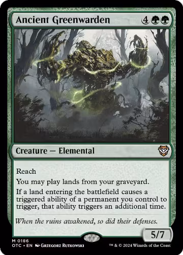 Ancient Greenwarden (186), Commander: Outlaws of Thunder Junction — Magic card price