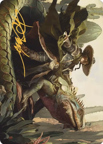 Outcaster Trailblazer Art Card (Gold-Stamped Signature) (14), Art Series: Outlaws of Thunder Junction — Magic card price
