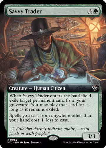 Savvy Trader (Extended Art) (69), Commander: Outlaws of Thunder Junction — Magic card price