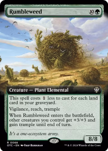 Rumbleweed (Extended Art) (68), Commander: Outlaws of Thunder Junction — Magic card price