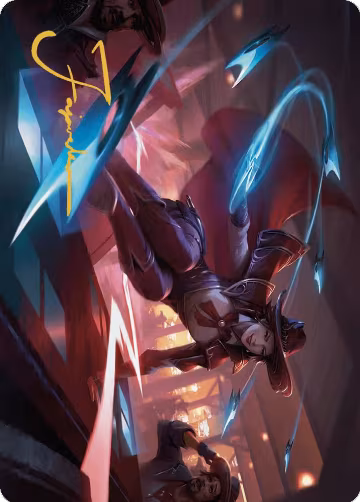 Slick Sequence Art Card (Gold-Stamped Signature) (33), Art Series: Outlaws of Thunder Junction — Magic card price