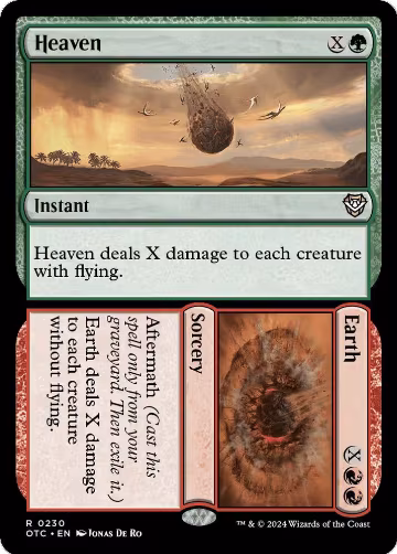 Heaven // Earth (230), Commander: Outlaws of Thunder Junction — Magic card price