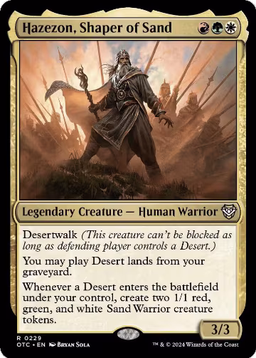 Hazezon, Shaper of Sand (229), Commander: Outlaws of Thunder Junction — Magic card price