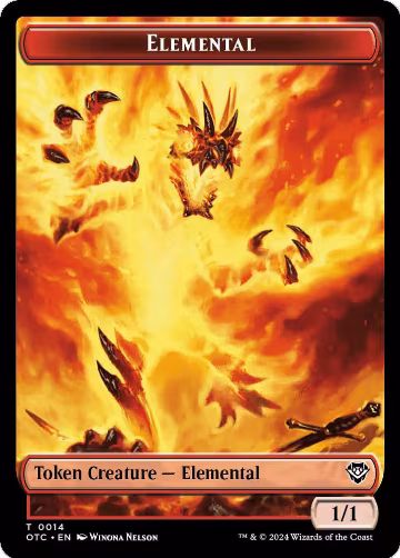 Elemental (0014) // Soldier (0026) Double-Sided Token (14 // 26), Commander: Outlaws of Thunder Junction — Magic card price