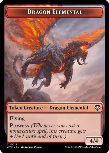 Dragon Elemental // Treasure Double-Sided Token (13 // 18), Commander: Outlaws of Thunder Junction — Magic card price