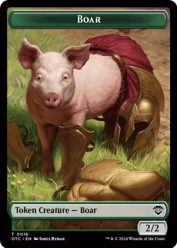 Boar // Treasure Double-Sided Token (16 // 18), Commander: Outlaws of Thunder Junction — Magic card price