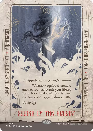 Sword of the Animist (1642), Secret Lair Drop Series — Magic card price