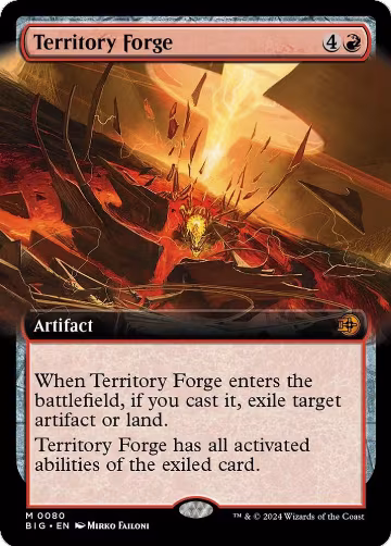 Territory Forge (Extended Art) (80), Outlaws of Thunder Junction: The Big Score — Magic card price