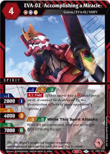 EVA-02 -Accomplishing a Miracle- (CB01-005), Collaboration Booster 01: Halo of Awakening — Battle Spirits card price