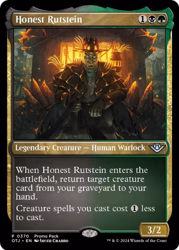 Honest Rutstein (370), Promo Pack: Outlaws of Thunder Junction — Magic card price