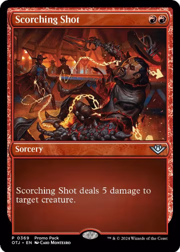 Scorching Shot (369), Promo Pack: Outlaws of Thunder Junction — Magic card price