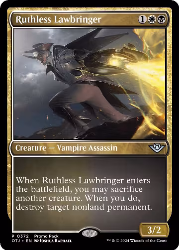 Ruthless Lawbringer (372), Promo Pack: Outlaws of Thunder Junction — Magic card price