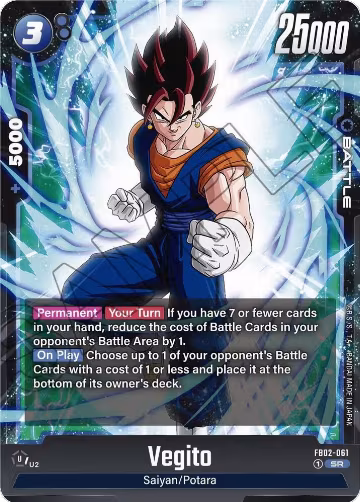 Vegito - FB02-061 (FB02-061), Blazing Aura — DB Fusion card price