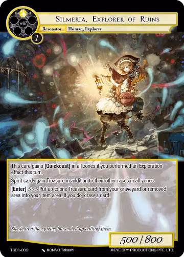 Silmeria, Explorer of Ruins (TSD1-003), Starter Deck: Lehen — Force of Will card price