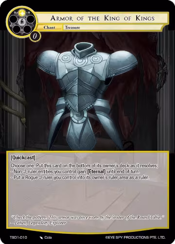 Armor of the King of Kings (TSD1-010), Starter Deck: Lehen — Force of Will card price