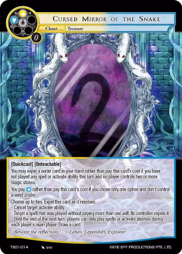Cursed Mirror of the Snake (TSD1-014) — card price