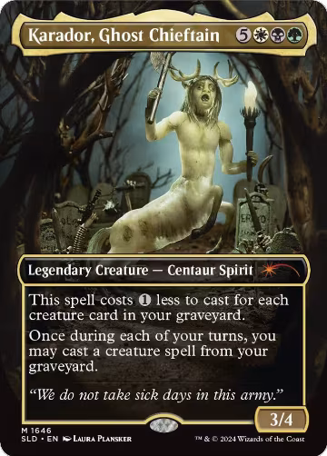 Karador, Ghost Chieftain (1646), Secret Lair Drop Series — Magic card price
