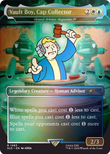 Vault Boy, Cap Collector - Grand Arbiter Augustin IV (Rainbow Foil) (1483), Secret Lair Drop Series — Magic card price