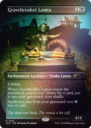 Gravebreaker Lamia (Rainbow Foil) (1643), Secret Lair Drop Series — Magic card price