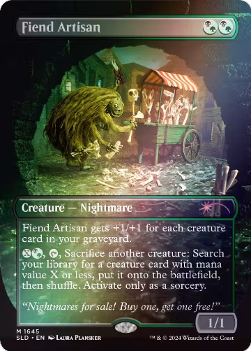 Fiend Artisan (Rainbow Foil) (1645), Secret Lair Drop Series — Magic card price