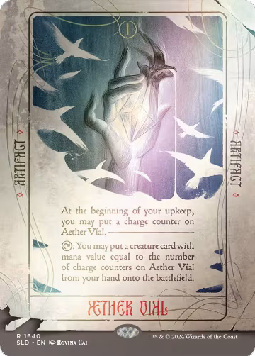 Aether Vial (Rainbow Foil) (1640), Secret Lair Drop Series — Magic card price