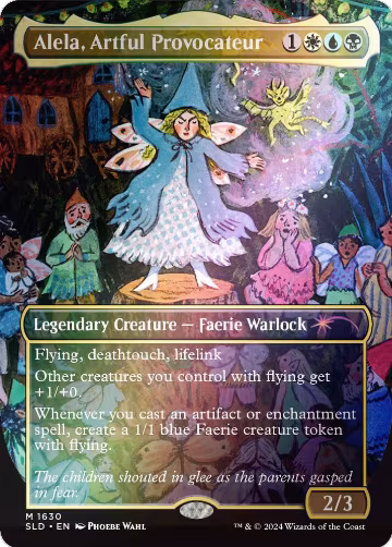 Alela, Artful Provocateur (1630) (Rainbow Foil) (1630), Secret Lair Drop Series — Magic card price