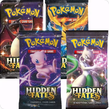 Hidden Fates Booster Pack Art Bundle [Set of 4], Hidden Fates — Pokémon sealed product price