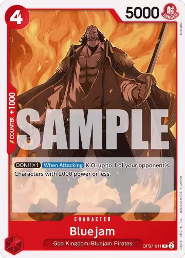 Bluejam (OP07-011), 500 Years in the Future — One Piece card price