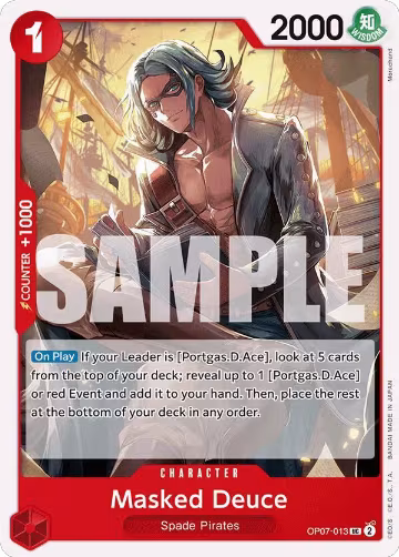 Masked Deuce (OP07-013), 500 Years in the Future — One Piece card price