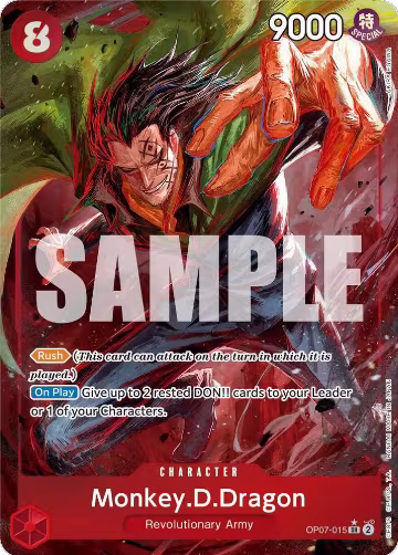 Monkey.D.Dragon (015) (Parallel) (OP07-015), 500 Years in the Future — One Piece card price