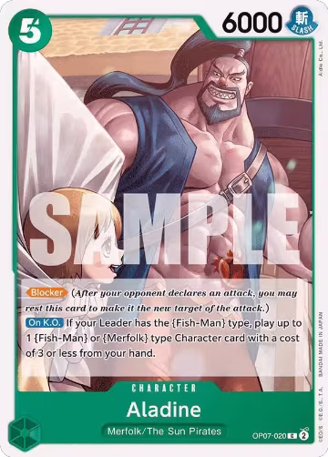 Aladine (OP07-020), 500 Years in the Future — One Piece card price